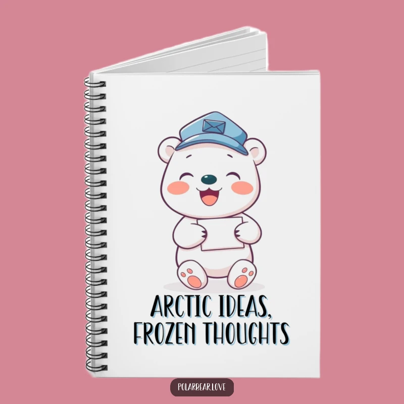 Funny Polar Bear Mail Carrier Notebook: Jot Down Ideas with Arctic Wit, Perfect Gift!